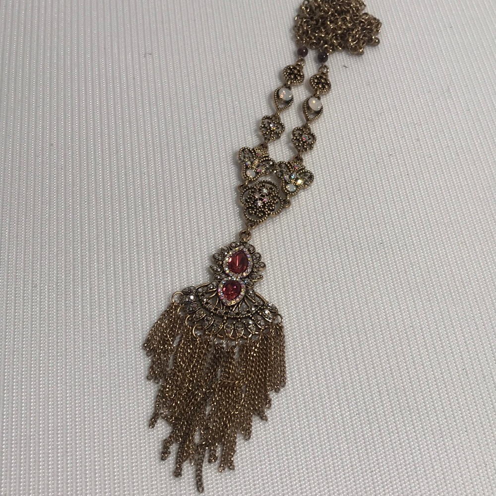 Statement Necklace AB Crystals